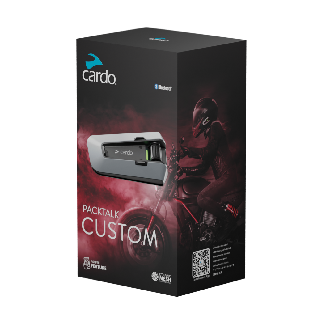 Cardo Packtalk Custom Buit in Features (Non JBL)