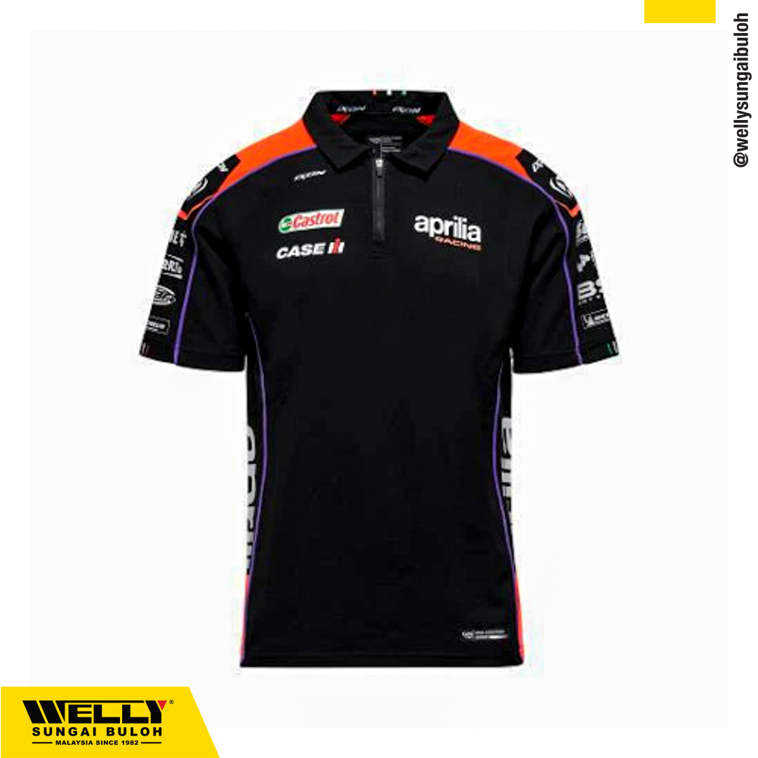 Aprilia Racing Replica 2023 Teamwear Replica Nero-Polo Shirts