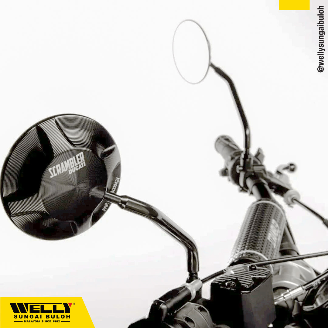 Ducati Right Side Aluminium Rear-View Mirror for Scrambler
