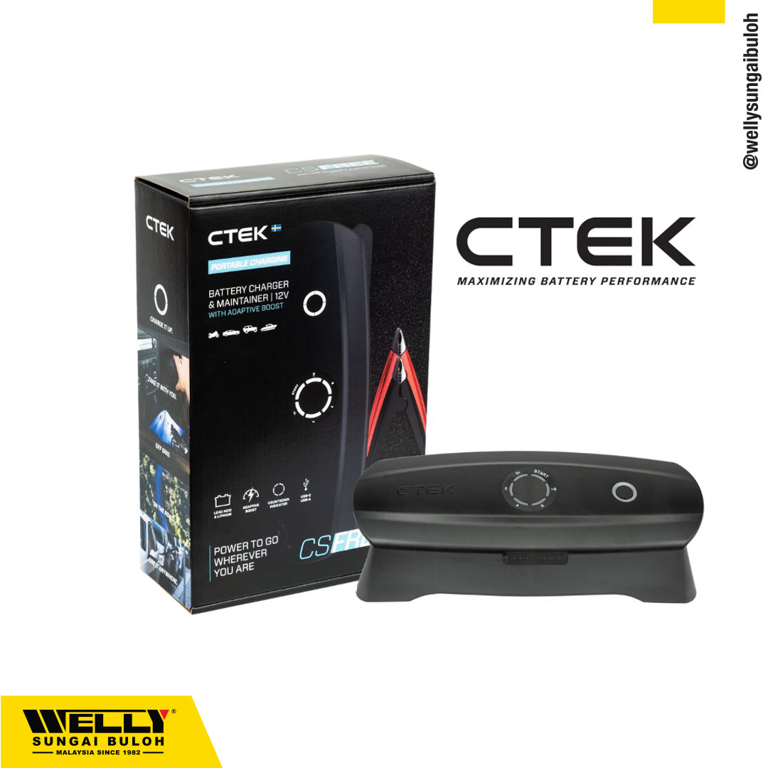 Ctek CS FREE Portable Battery Charger and Maintainer 12V